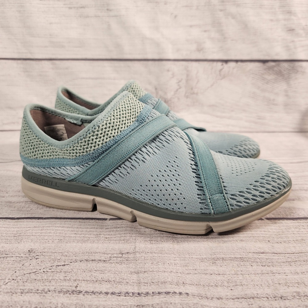 Merrell Aquifer QForm 2 Womens 6 Light Blue Mesh Slip On Sneakers J93826